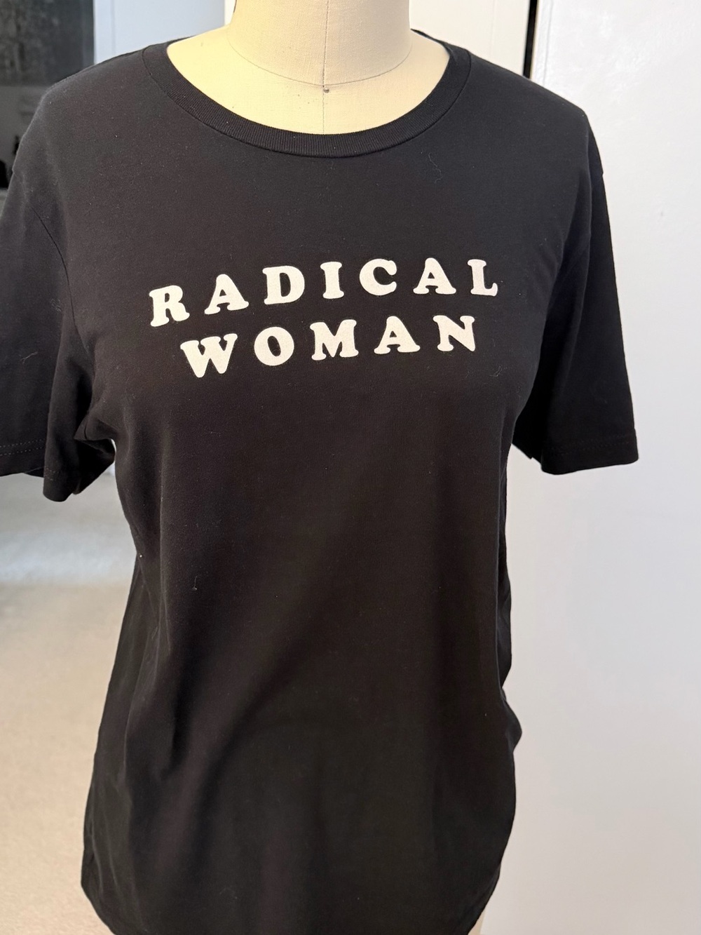 Radical Woman Black Graphic Tee - Short Sleeve Women's Top